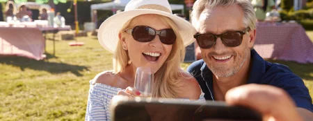 mature-couple-at-summer-garden-fete